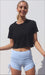 Carra Lee Active Tshirt CL Active Crop Tee - Black