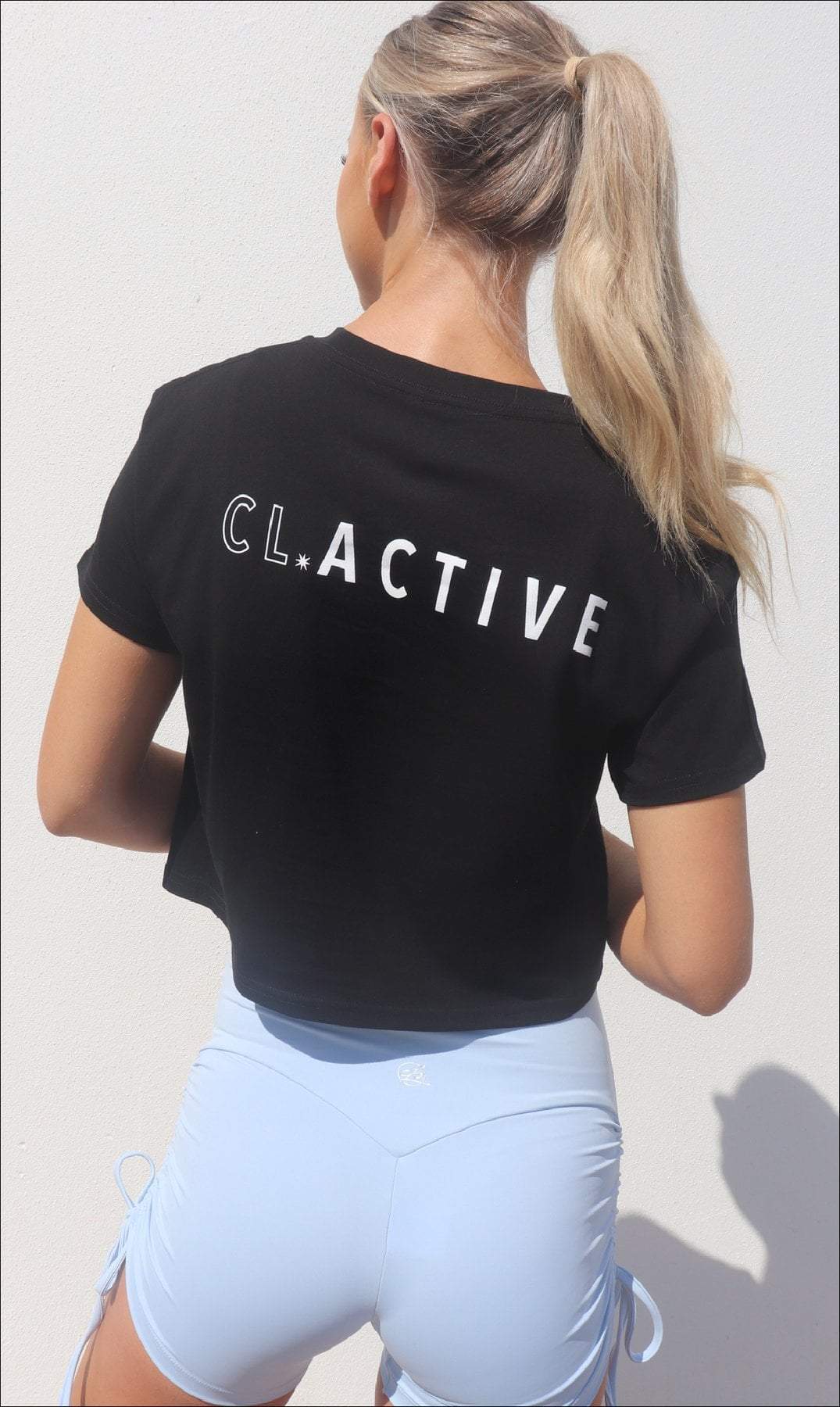 Carra Lee Active Tshirt CL Active Crop Tee - Black