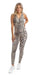 Carra Lee Active Unitard White Cheetah Unitard