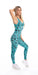 Carra Lee Active unitards Aqua Leopard Eco Unitard