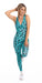 Carra Lee Active unitards Aqua Leopard Eco Unitard