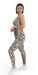 Carra Lee Active White Cheetah Unitard