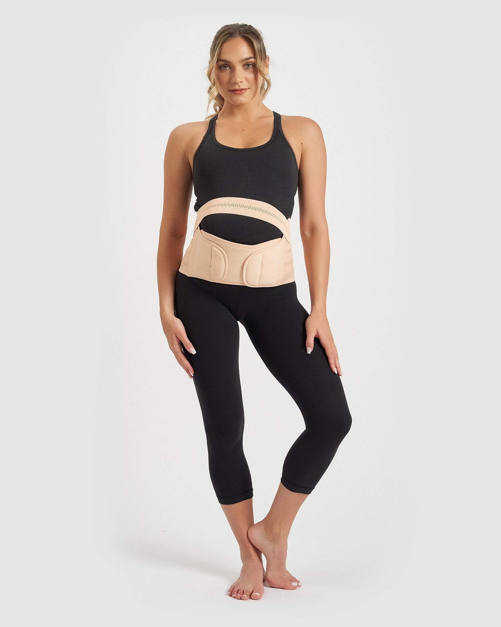Core Trainer Maternity Belly Band Nude — Be Activewear