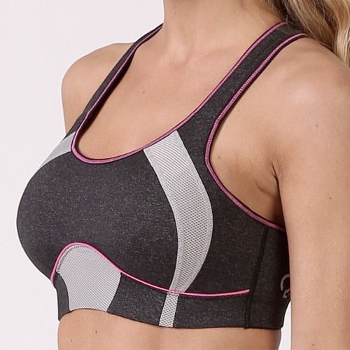 Curvy Chic Sports Sports Bra Q-LINN Barcelona Sports Bra - Anthracite