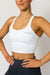 Deezi Active Crop Tops Deezi Active Extended Crop - White