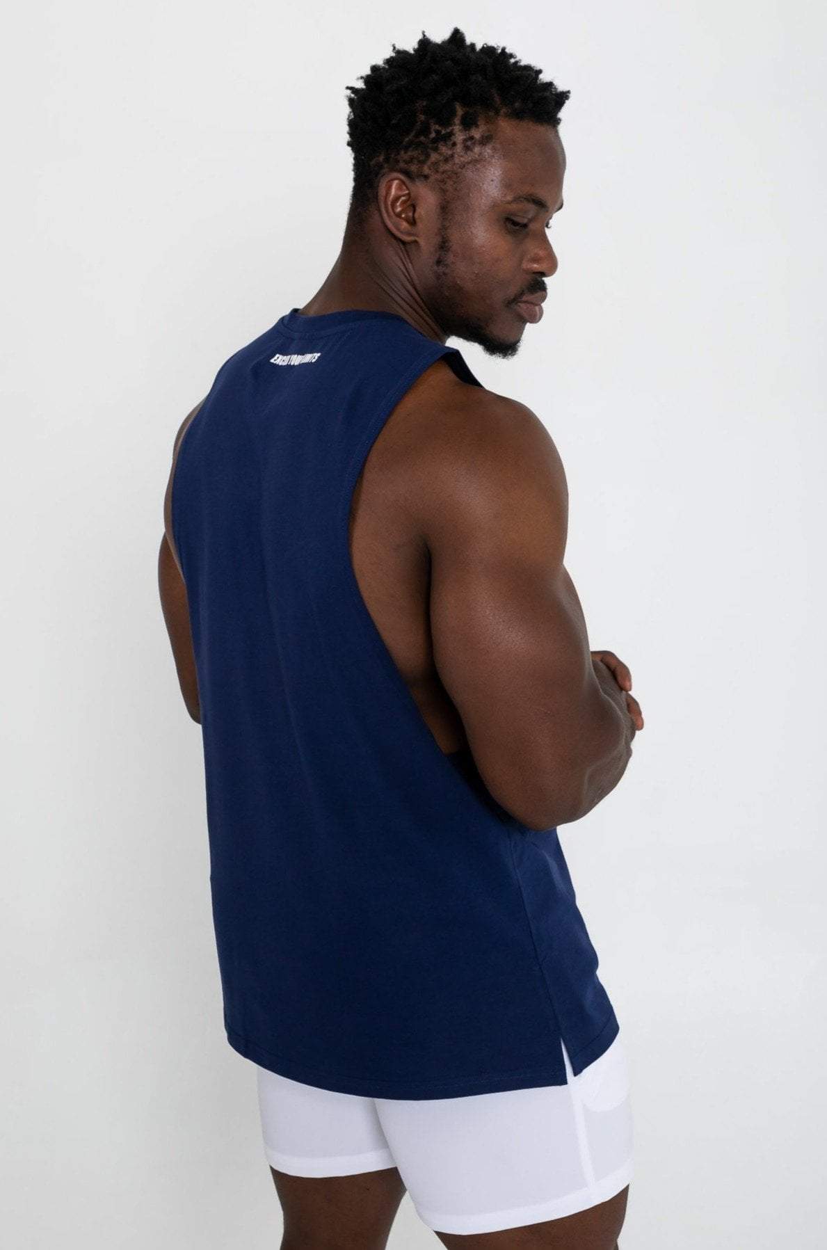 Evolve Apparel Critical Muscle Tank - Navy Blue