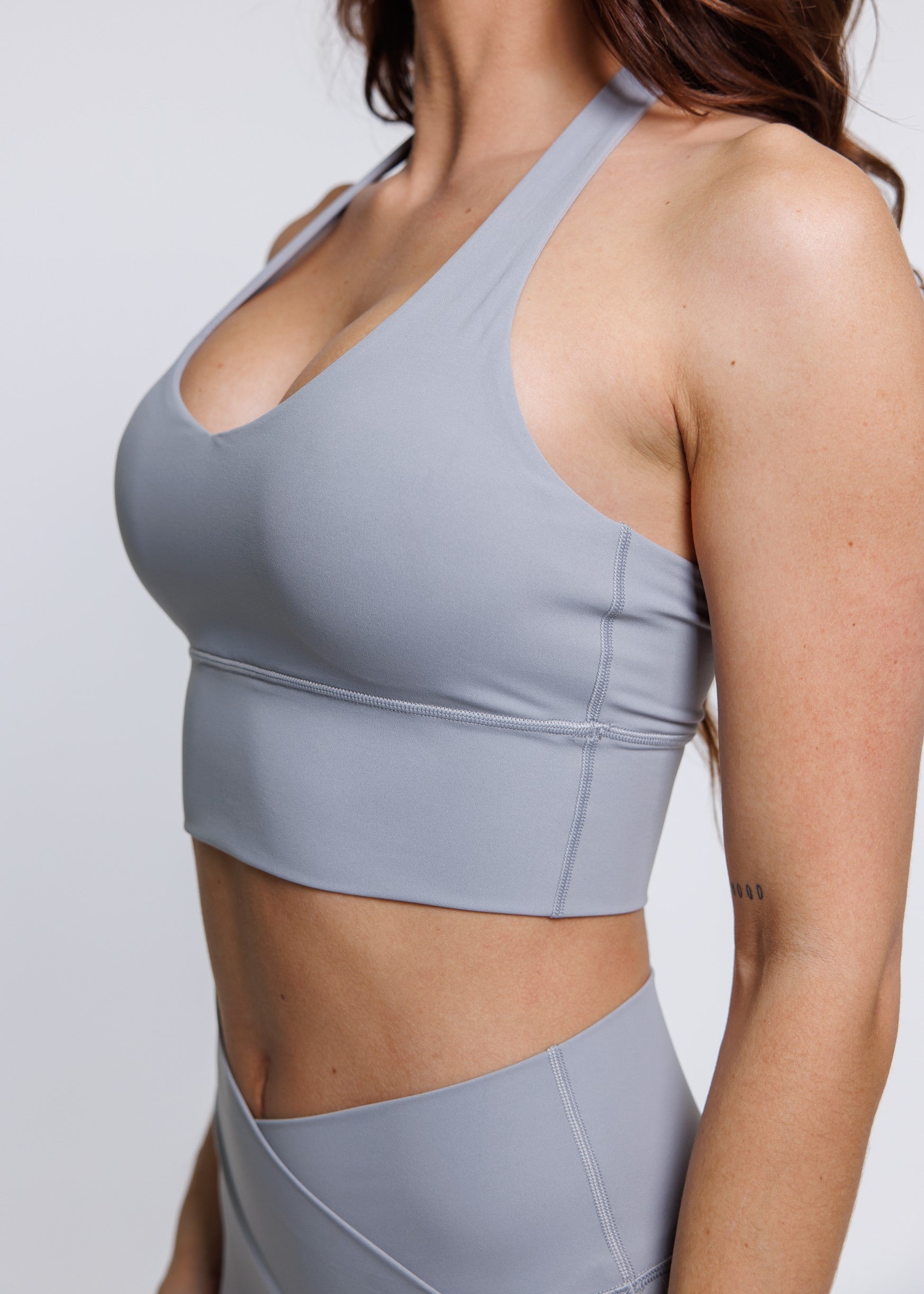 Evolve Apparel Elevate Halter Bra - Grey