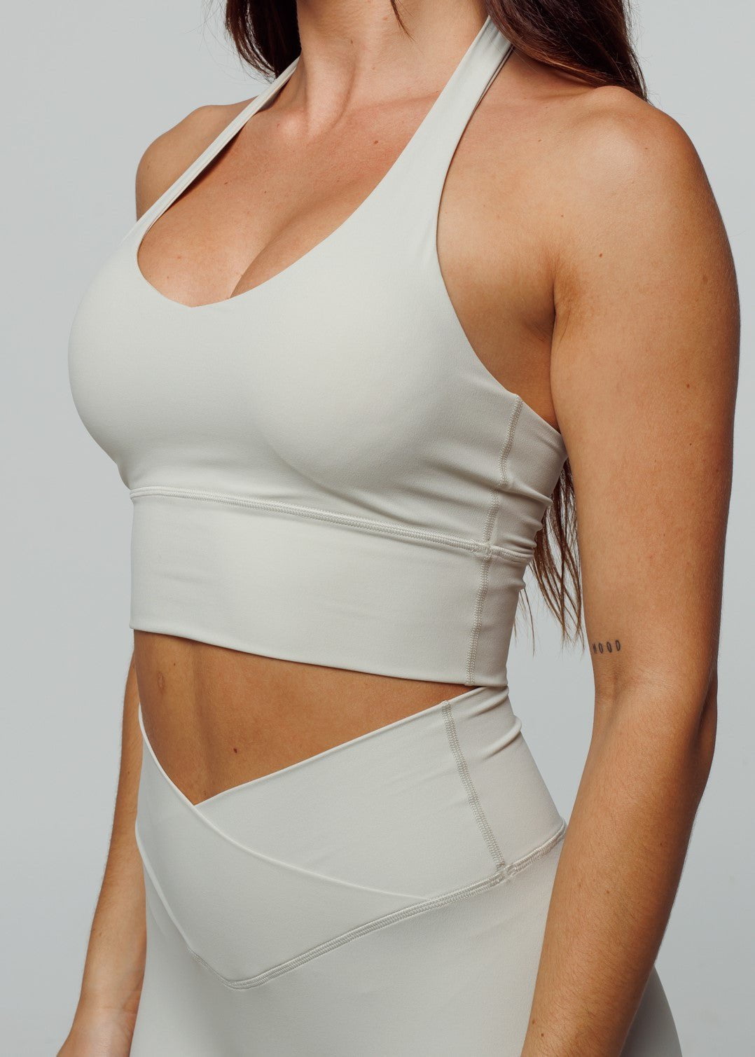 Evolve Apparel Elevate Halter Bra - Stone