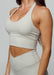 Evolve Apparel Elevate Halter Bra - Stone