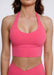 Evolve Apparel Tank Top Elevate Halter Bra - Pink