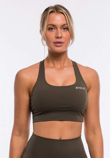 Evolve Apparel Vital Sports Bra - Khaki