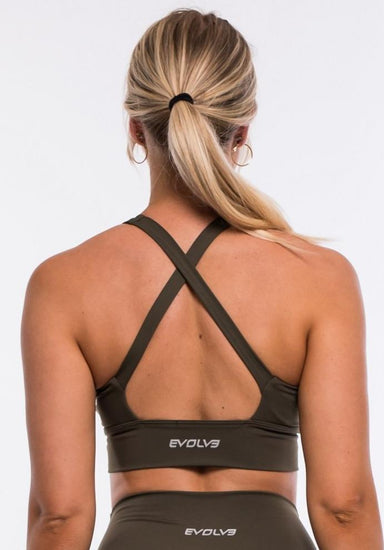 Evolve Apparel Vital Sports Bra - Khaki