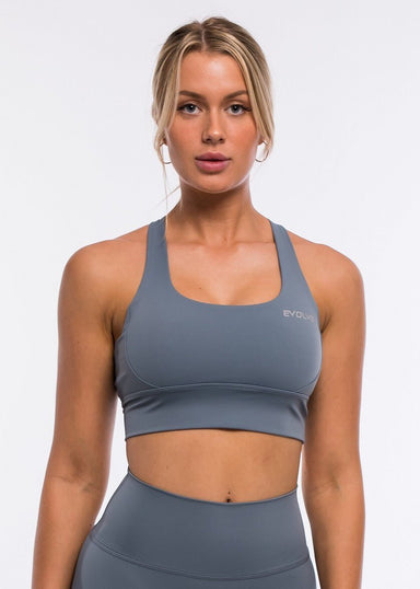 Evolve Apparel Vital Sports Bra - Steel Blue