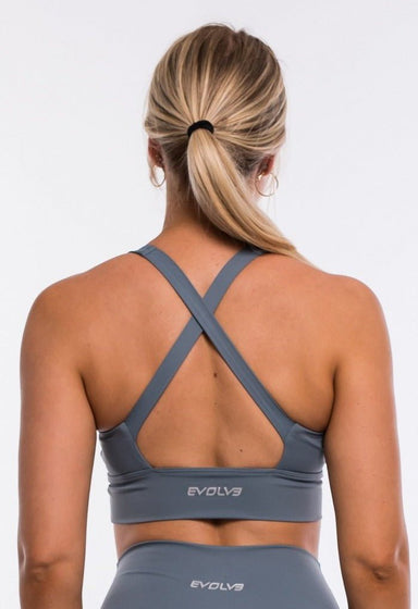 Evolve Apparel Vital Sports Bra - Steel Blue