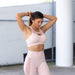 FITPRO Crop Tops COMMITTED SEAMLESS SPORTS BRA - CREAMY PINK