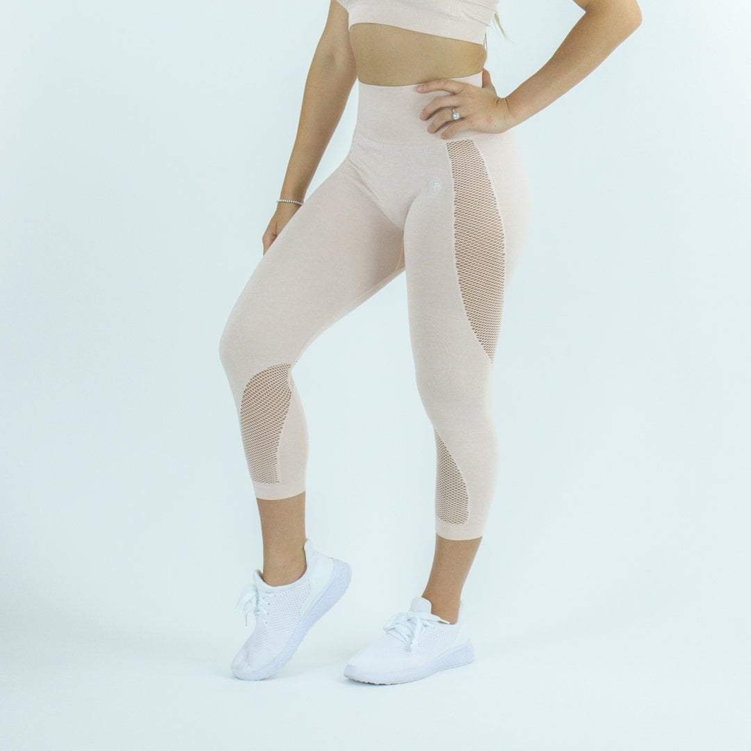 FITPRO Leggings COMMITTED SEAMLESS 3/4 LEGGINGS - CREAMY PINK