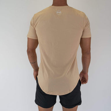 FITPRO Mens T-Shirt MENS SCOOP TEE - BIEGE