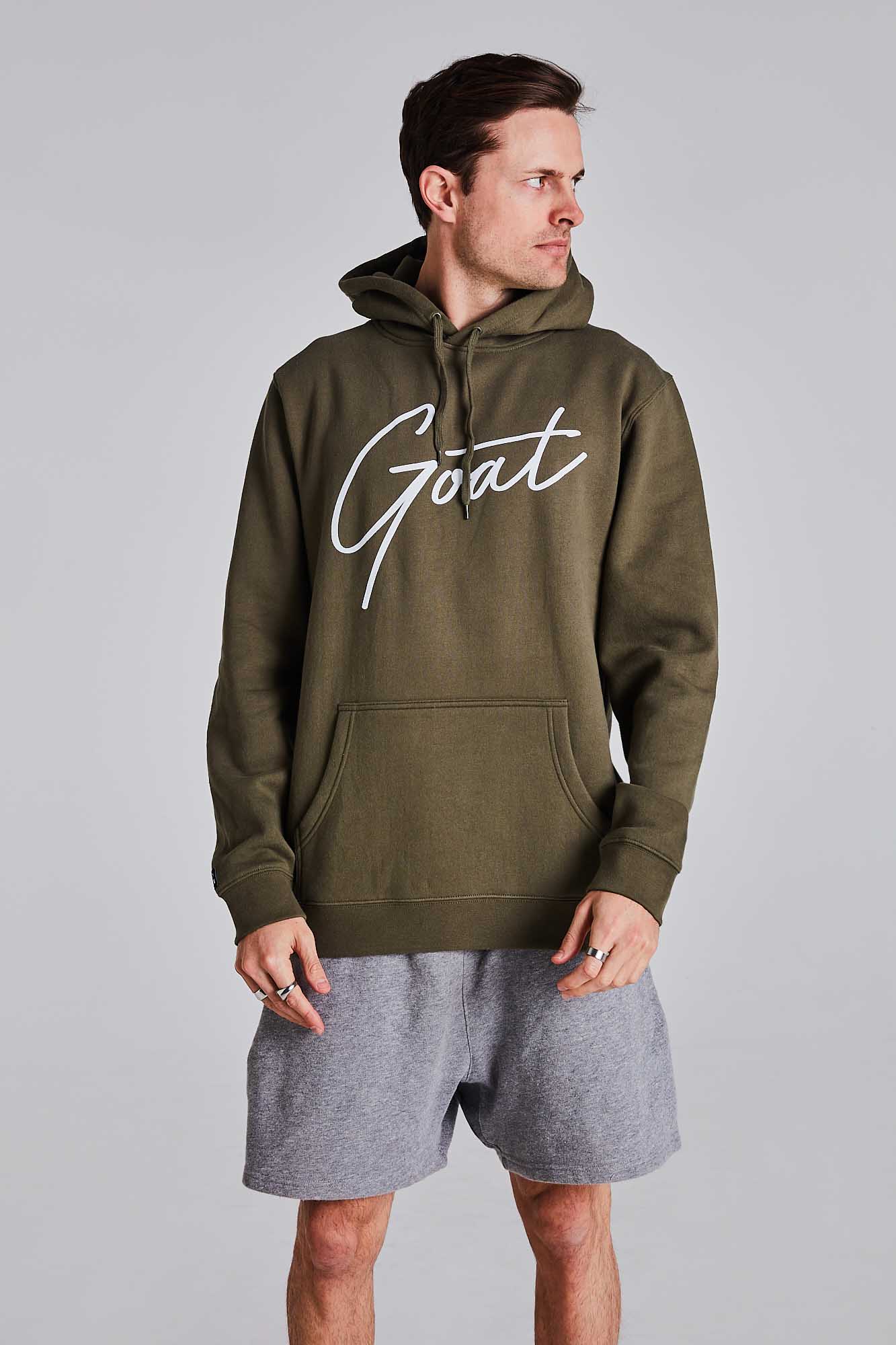 Khaki GOAT Signature Hoodie (UNISEX) - Be Activewear