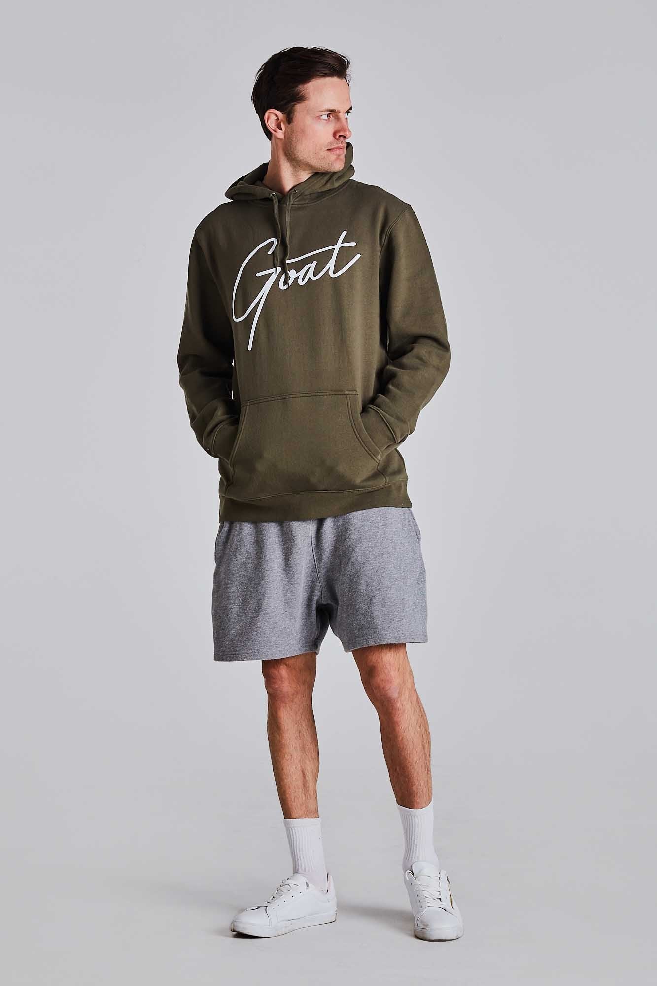 Khaki GOAT Signature Hoodie (UNISEX) - Be Activewear