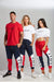 NAVY TRI-PANEL TRACK PANTS (UNISEX) - Be Activewear