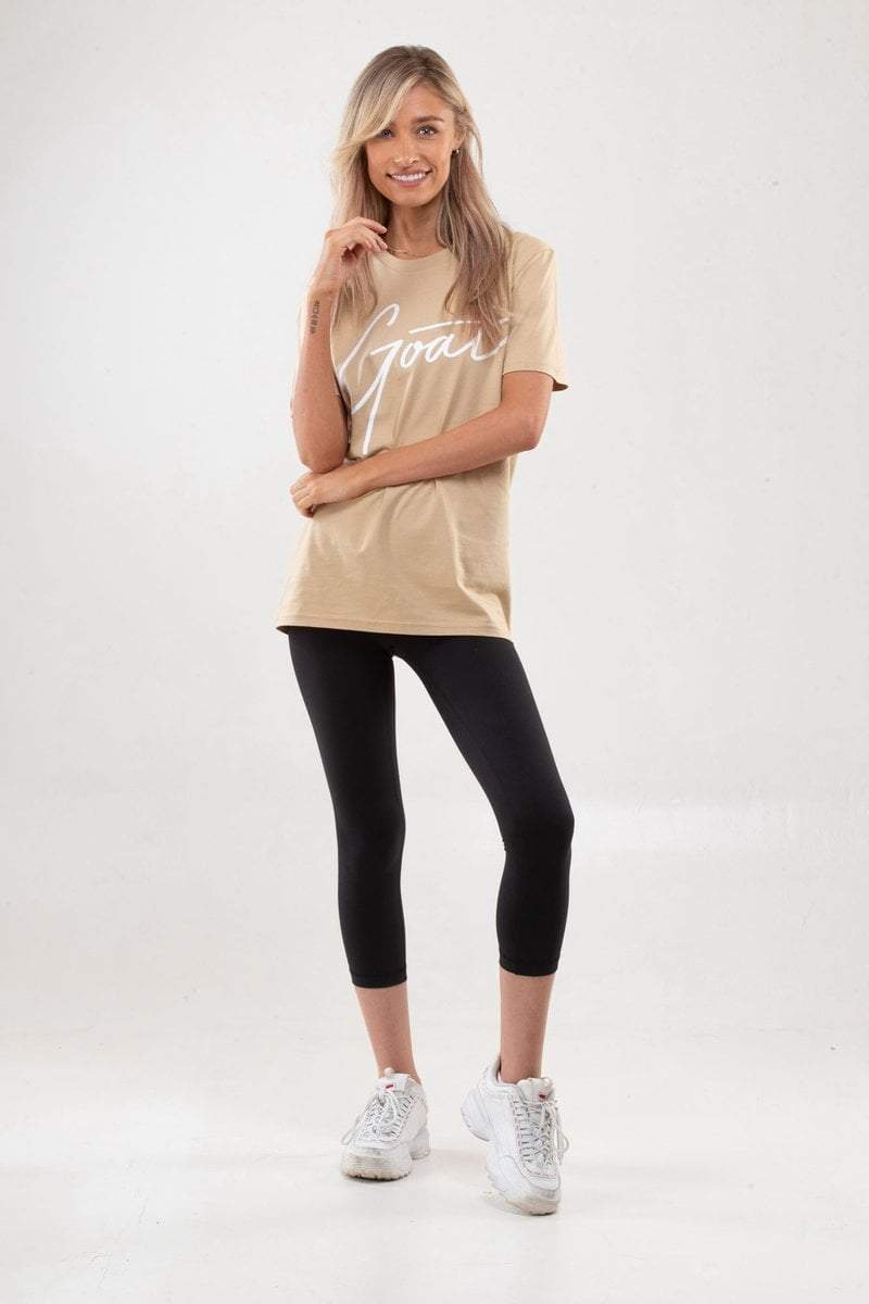 BEIGE GOAT SIGNATURE T-SHIRT (Unisex) - Be Activewear