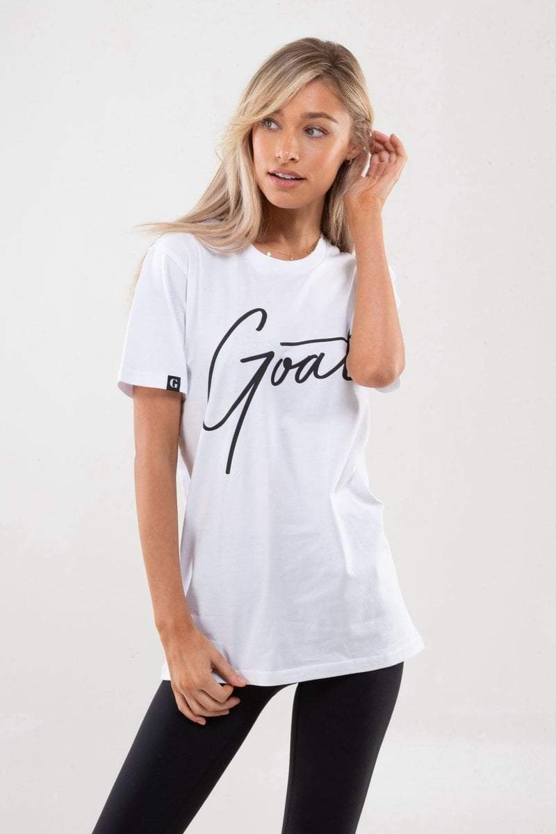 WHITE GOAT SIGNATURE T-SHIRT (Unisex) - Be Activewear