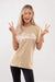 BEIGE GOAT SIGNATURE T-SHIRT (Unisex) - Be Activewear