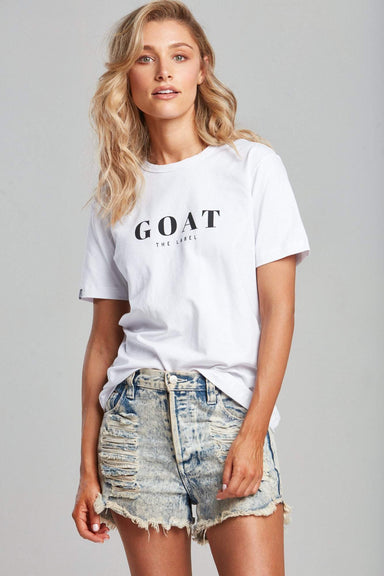 WHITE GOAT CLASSIC T-SHIRT (UNISEX) - Be Activewear