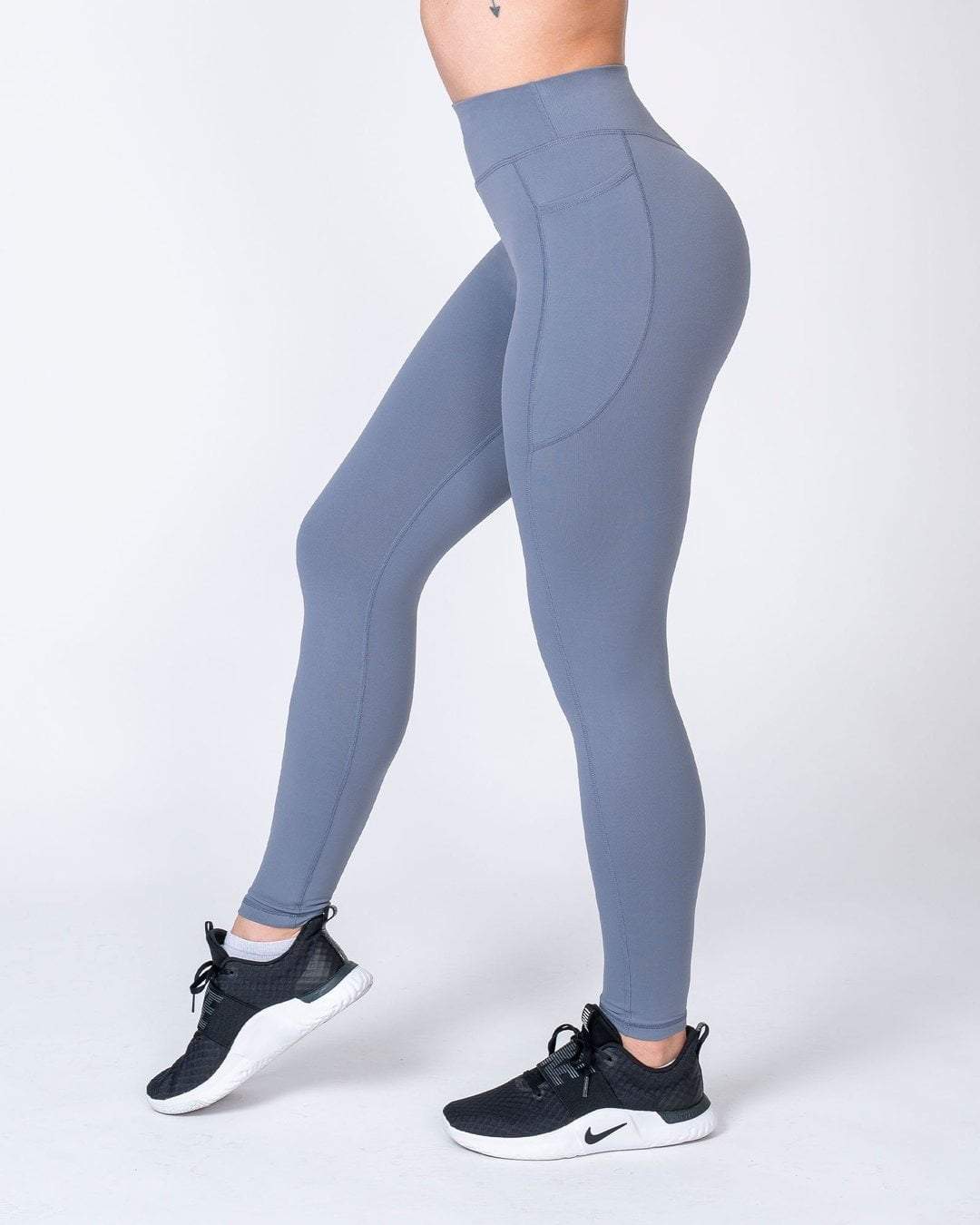 Signature Full Length Scrunch Leggings - Titanium - Muscle Nation