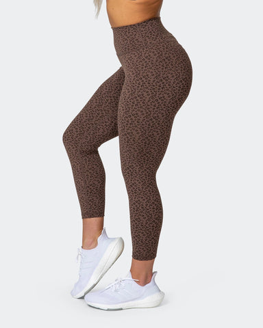 Signature Scrunch 7/8 Leggings - Coffee - Muscle Nation
