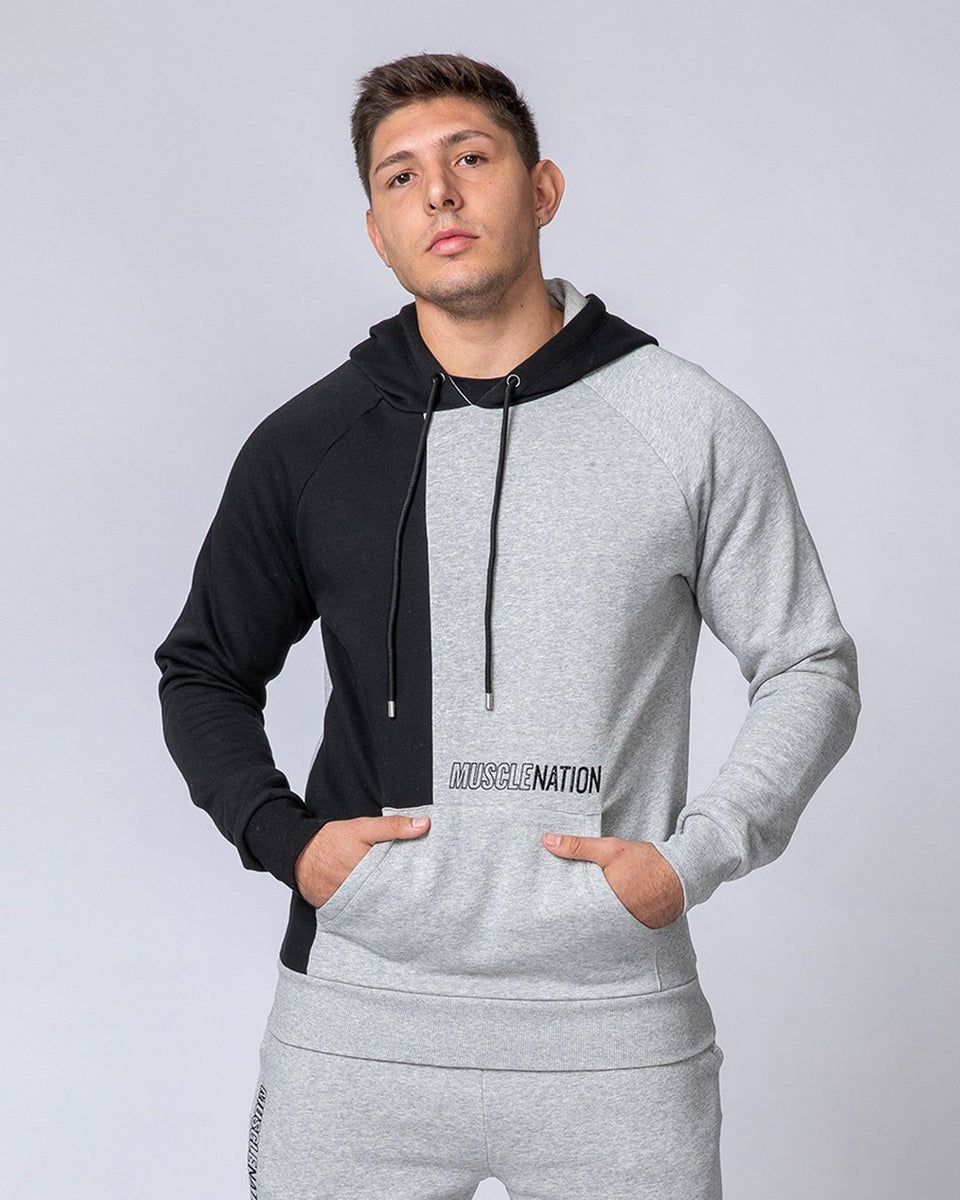 Relaxed Fit Hoodie - Light grey marl/Formula 1 - Men
