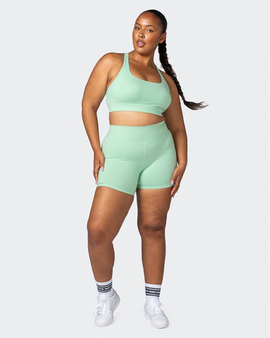 musclenation Shorts Signature Scrunch Bike Shorts - Pastel Green