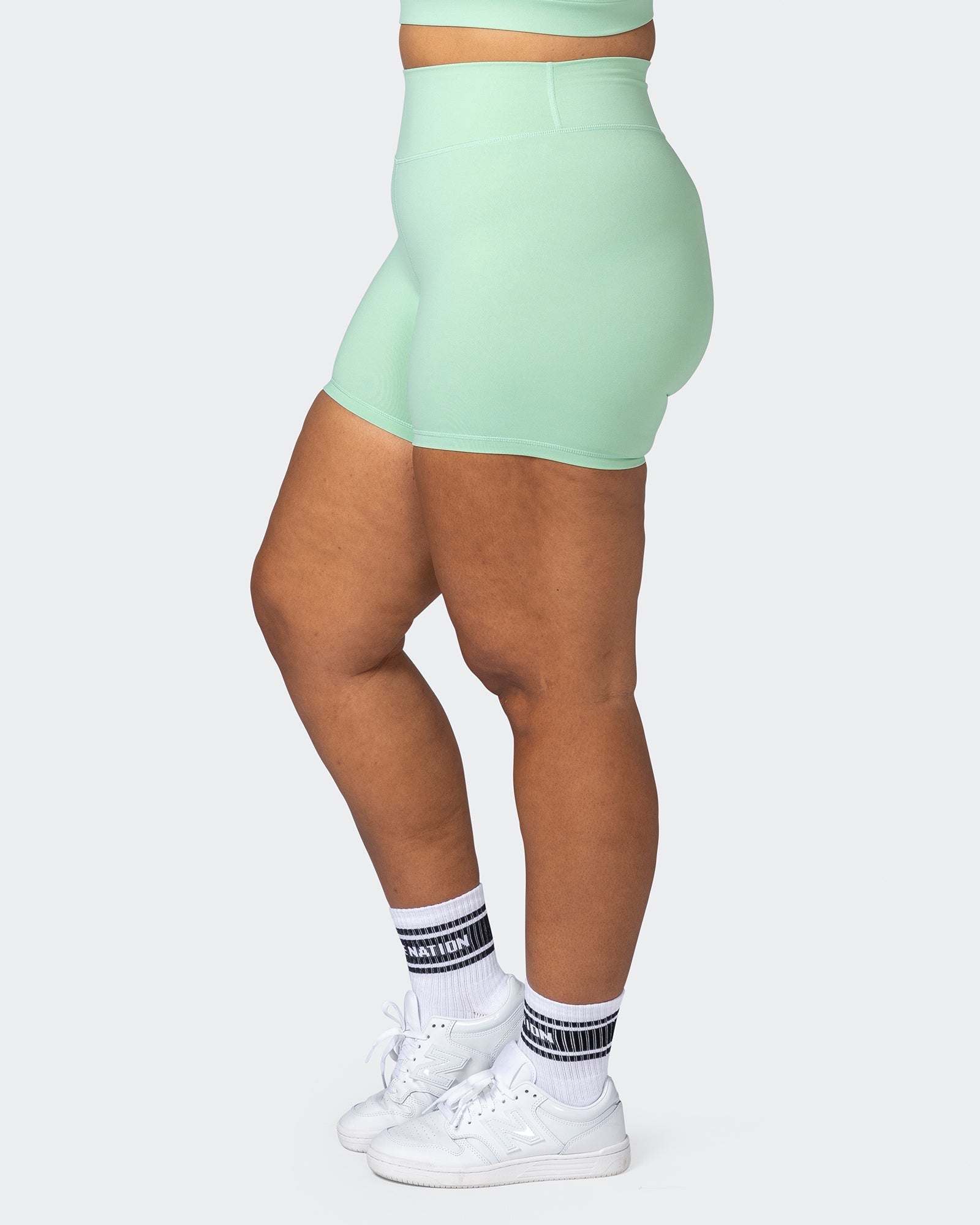 musclenation Shorts Signature Scrunch Bike Shorts - Pastel Green