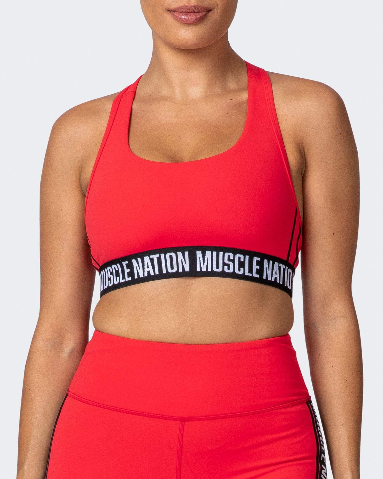 musclenation Sports Bra VITAL BRA Hot Red