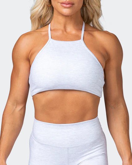 musclenation Sports Bras HBxMN Enticing Bralette - White Grey Marl