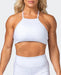 musclenation Sports Bras HBxMN Enticing Bralette - White Grey Marl