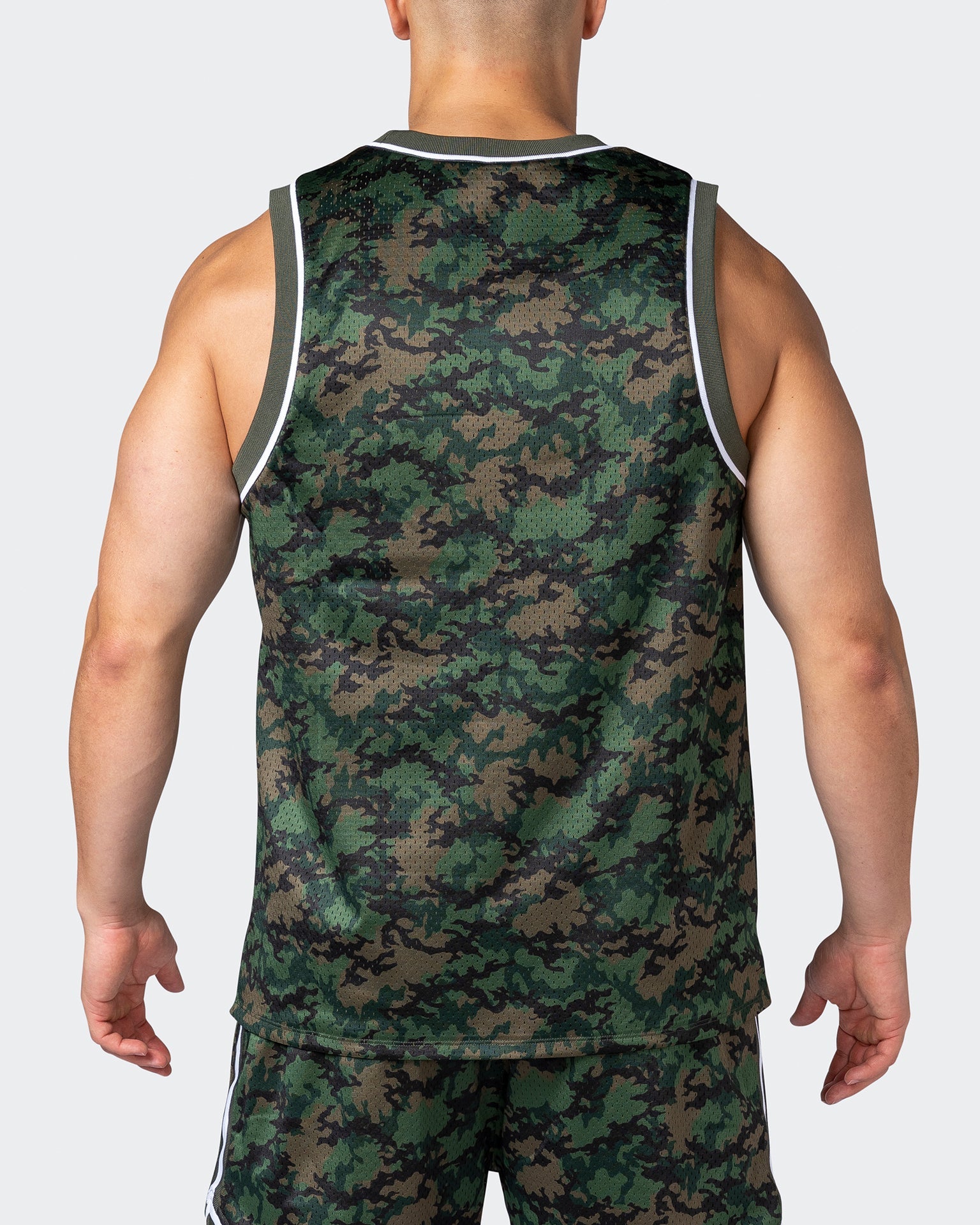 Hyve Dark Camo Custom Rapid Dry Basketball Jersey For Men