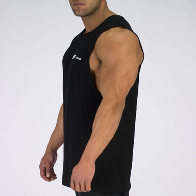 ESSENTIAL MUSCLE TANK - BLACK - Be Activewear