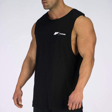 ESSENTIAL MUSCLE TANK - BLACK - Be Activewear