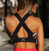 Geo Leopard Print Sports Bra - Be Activewear