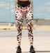 Paradox Activewear Leggings Painted Diamond Leopard Print Tights