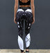 Mono Print Paneled Tights - Be Activewear