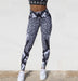 Mesh Look Leopard Print Tights - Be Activewear