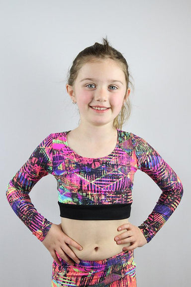 RARR DESIGNS crop Blaze Long Sleeve Crop Top Youth Girls