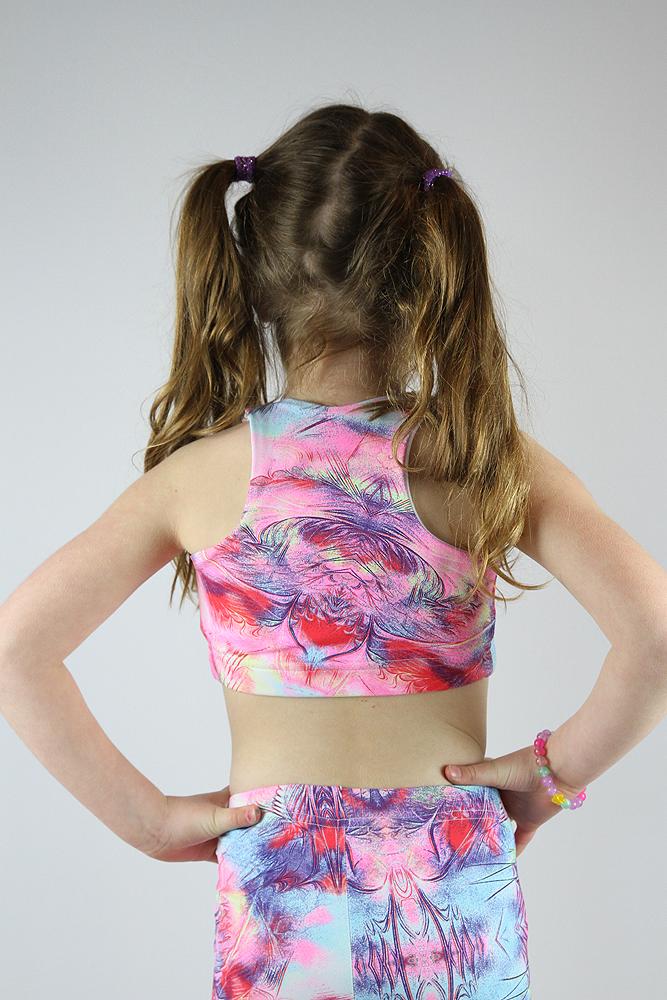 RARR DESIGNS crop Hummingbird Crop Top Sports Bra Youth Girls