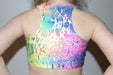 RARR DESIGNS Crop Tops Kaleidoscope Crop Top Sports Bra Youth Girls