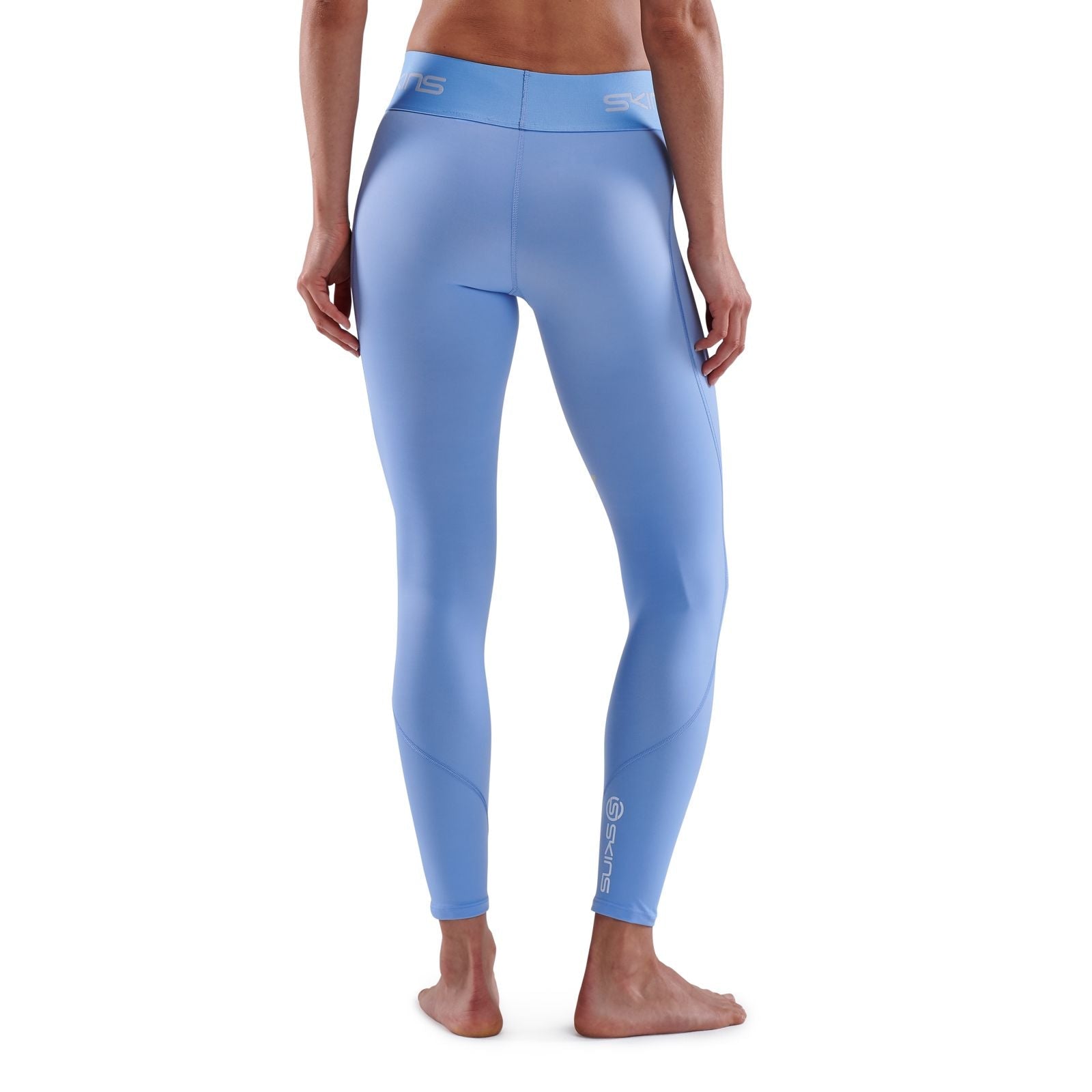 Skins A200 Men's Active Thermal Compression Long Tights Black/Neon Blue